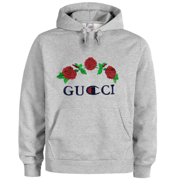 gucci rose hoodie