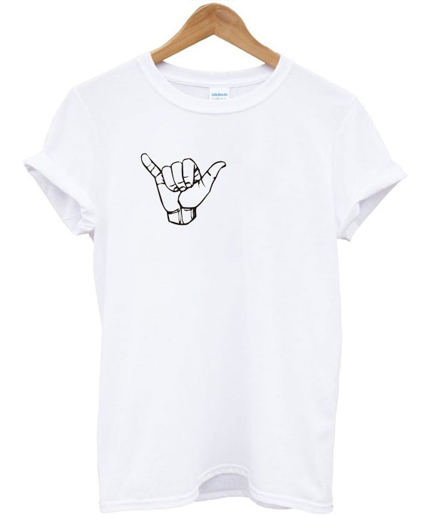 shaka sign t shirt