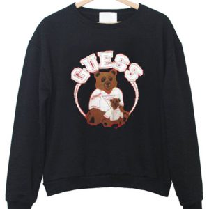 guess bear sweatshirt