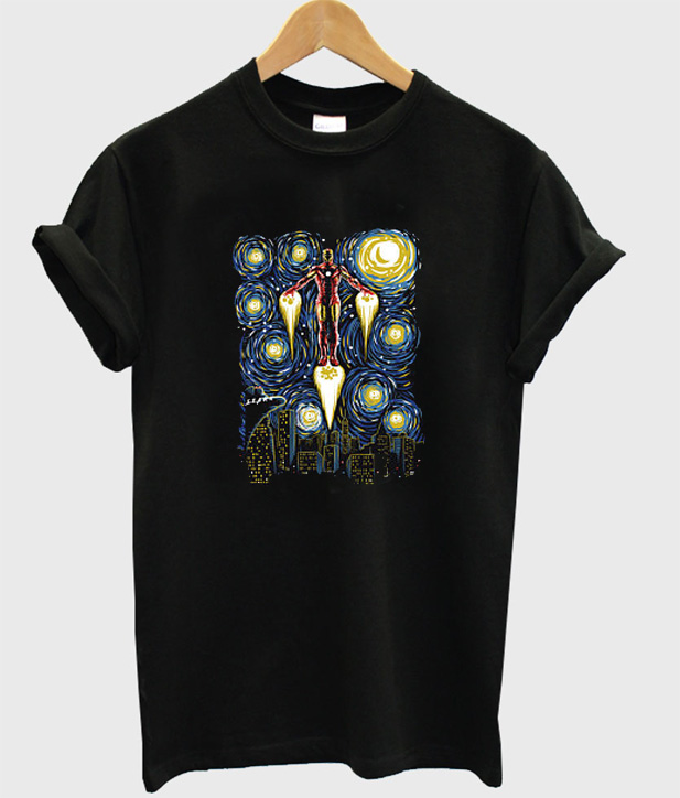 starry night alien shirt