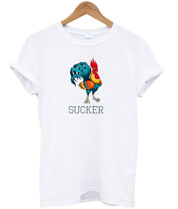 shirt with rooster and lollipop