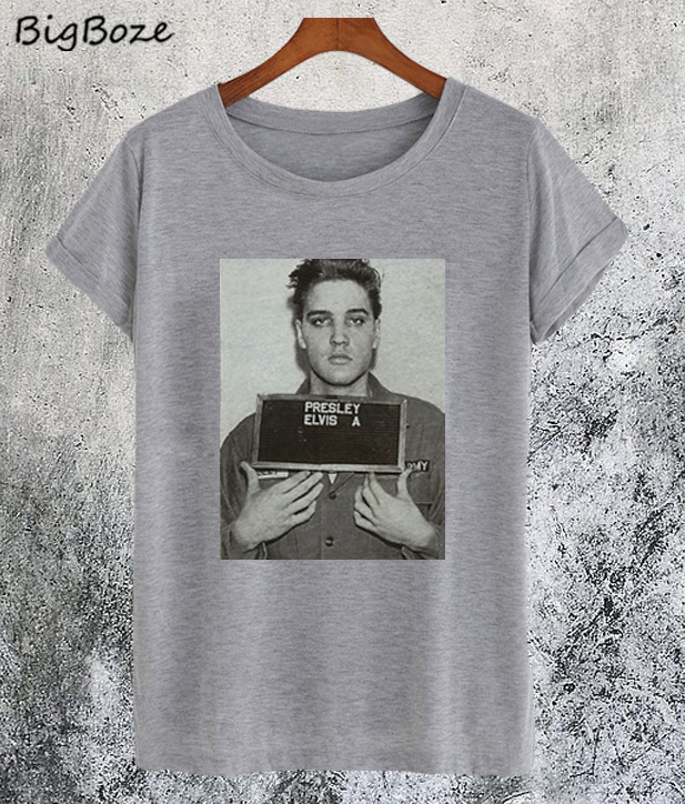 elvis mugshot t shirt