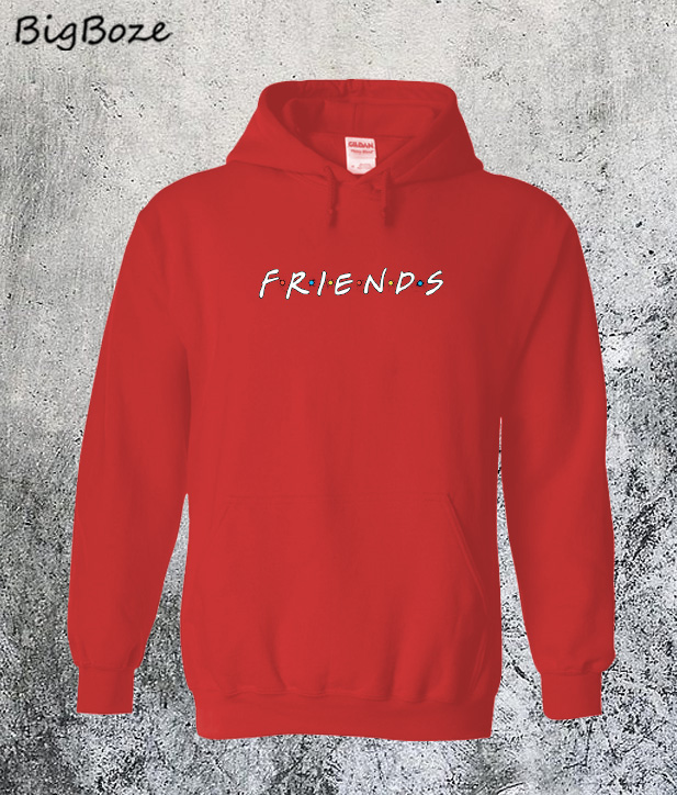 red friends hoodie