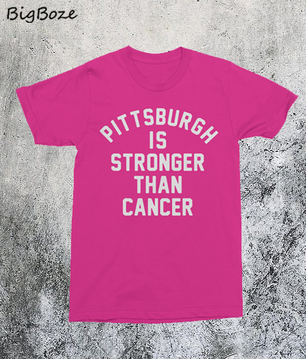 pittsburgh steelers stronger than cancer shirt