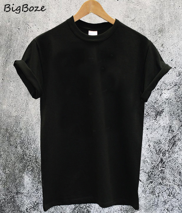 black shirt blank