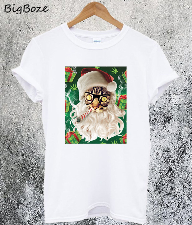 cat smoking shirt