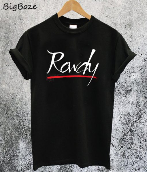 rowdy t shirt white