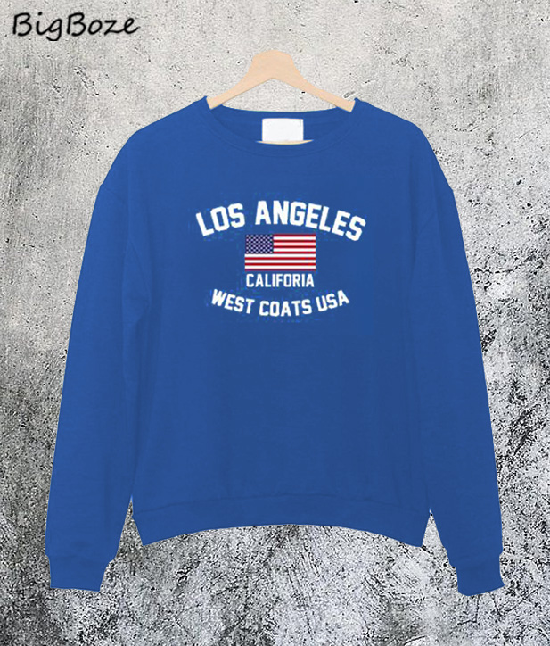 los angeles west coast usa sweatshirt