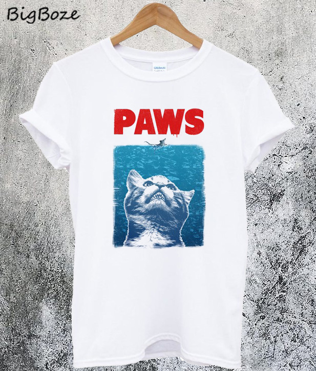 paws t shirt cat