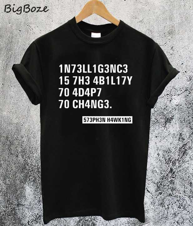 stephen hawking intelligence shirt