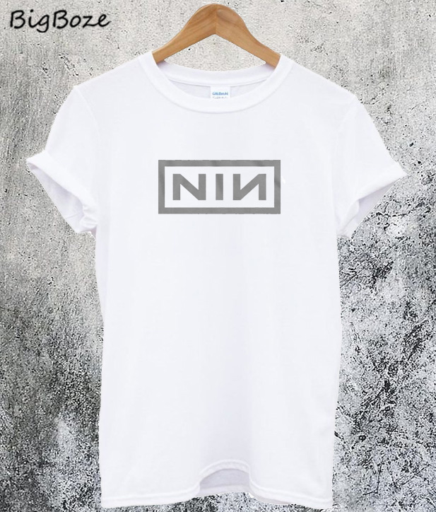 white nin shirt
