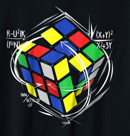 Cool Math Rubix Cube T Shirt