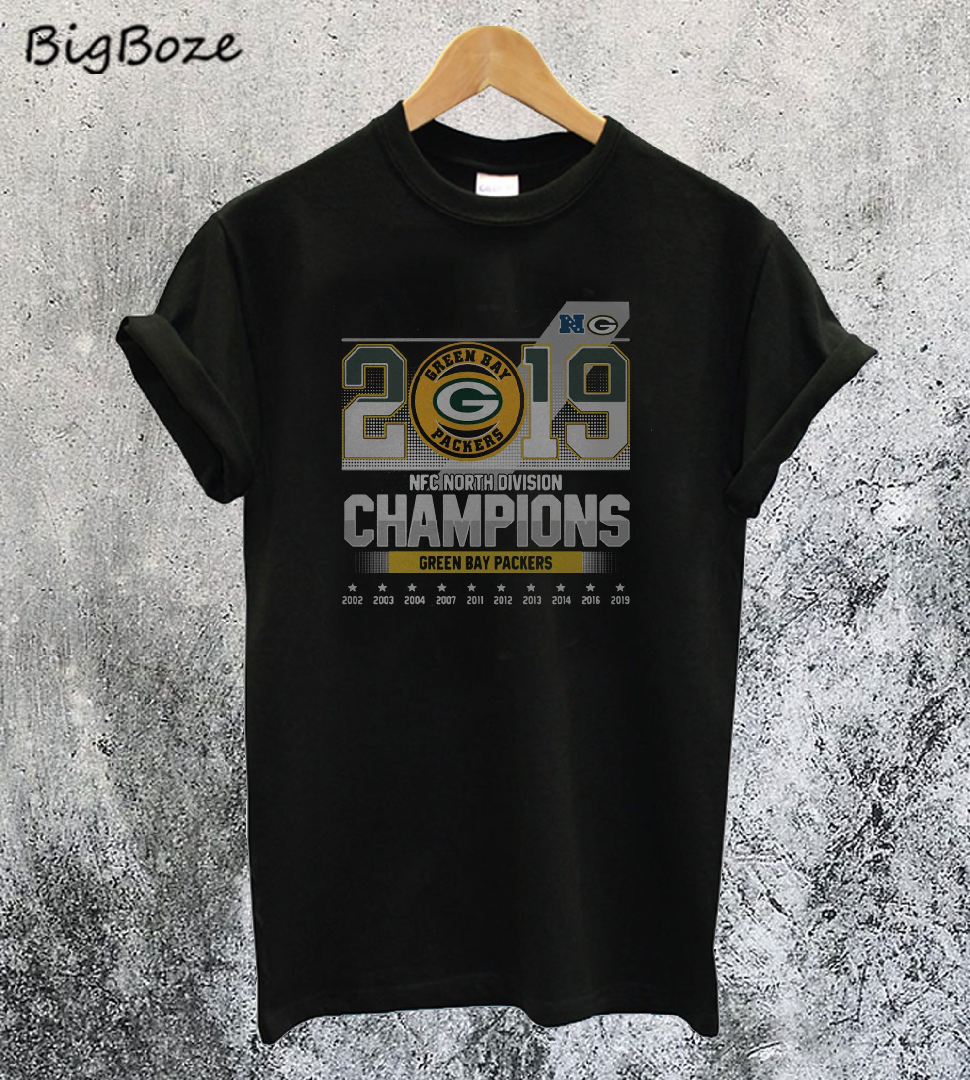 Green Bay Packers 2019 NFC North Division Champions T-Shirt