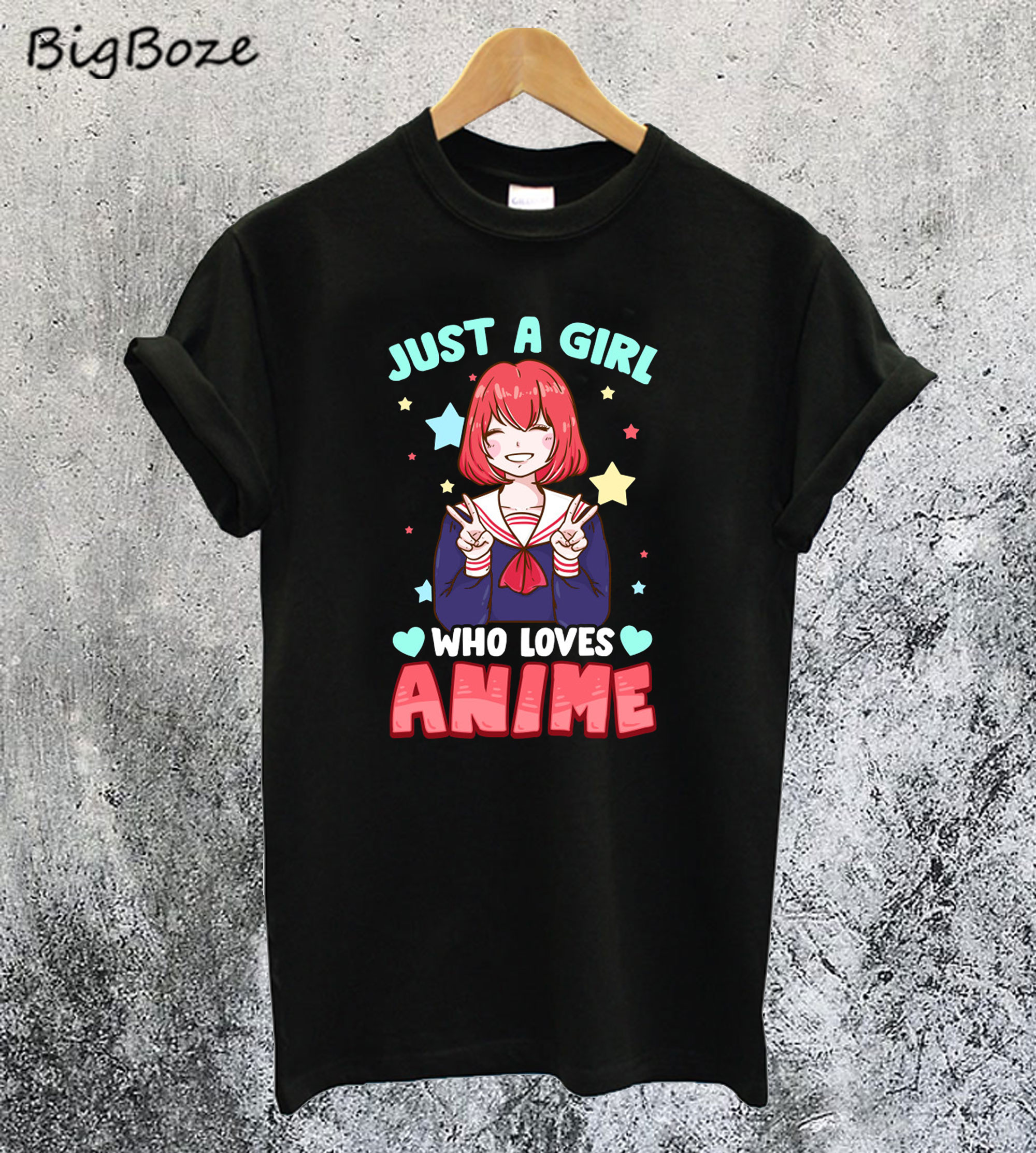 Just A Girl Who Loves Anime Kawaii T Shirt