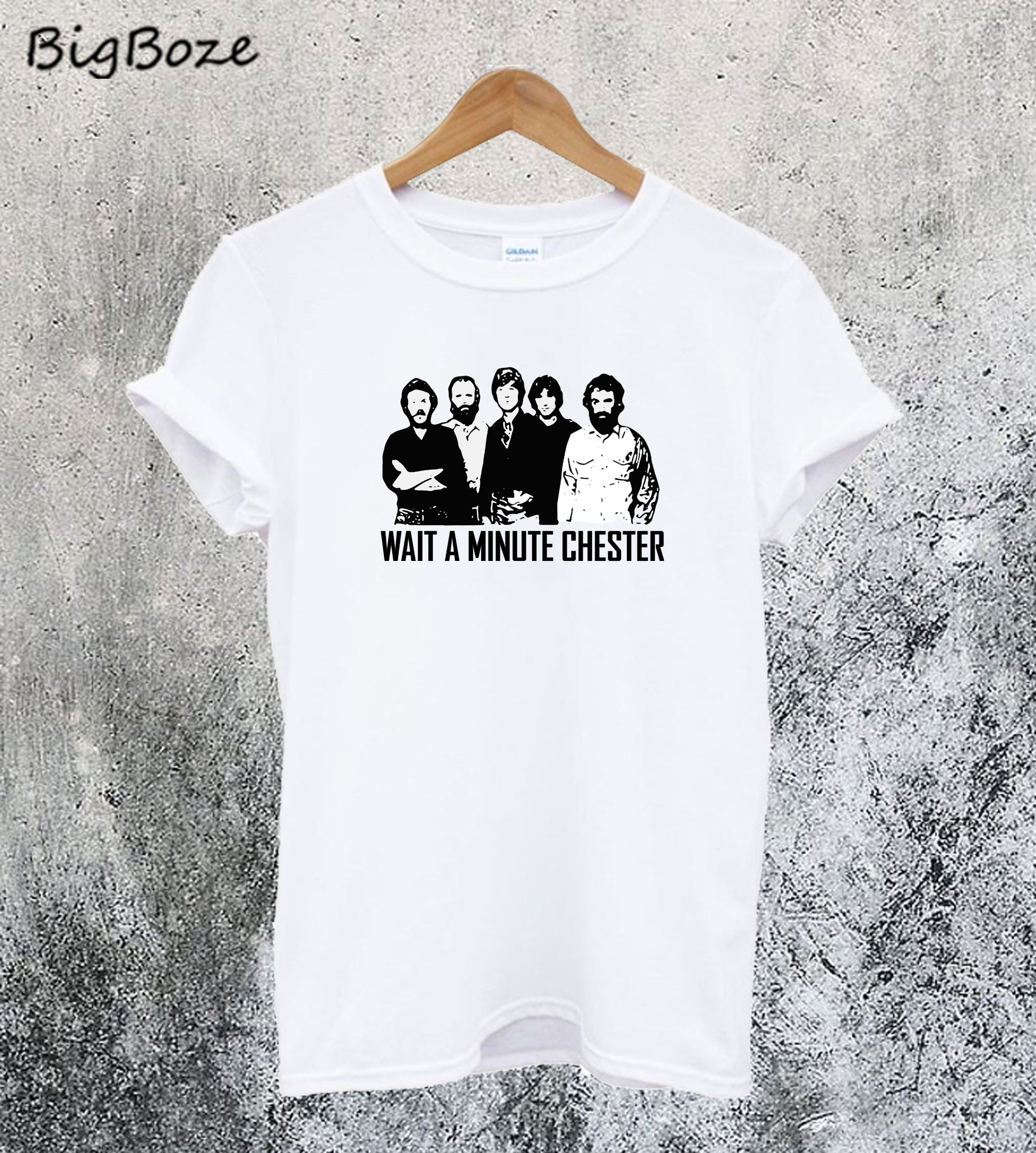 wait a minute chester shirt