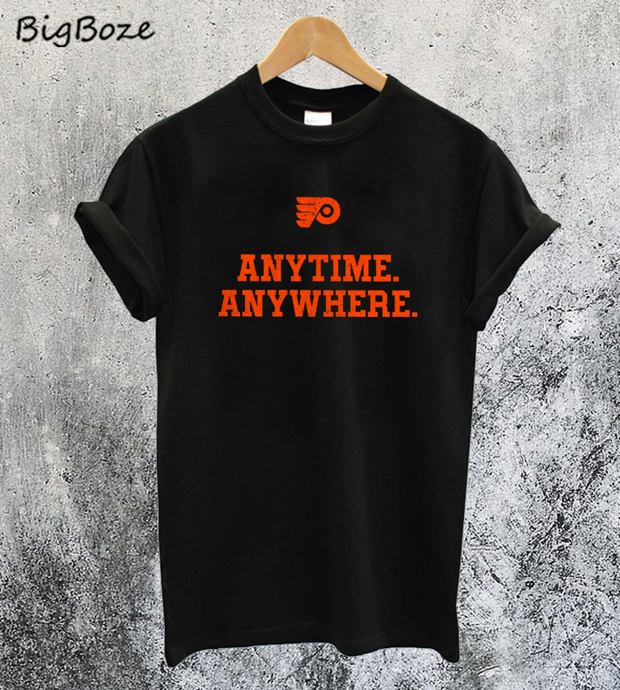 flyers anytime anywhere shirts